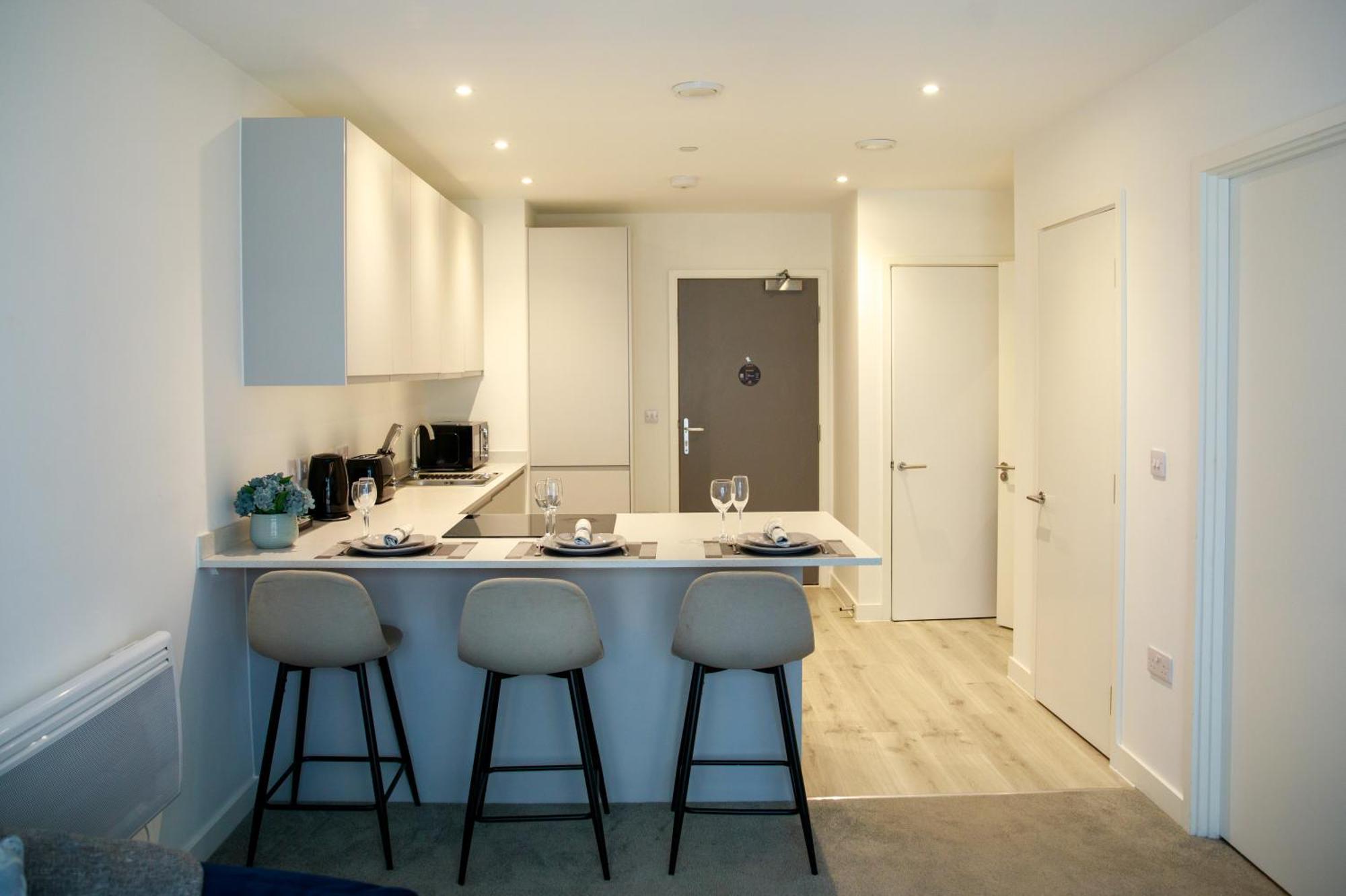 Trafford Suite Modern 1 Bed With Cinema Room Manchester Zewnętrze zdjęcie