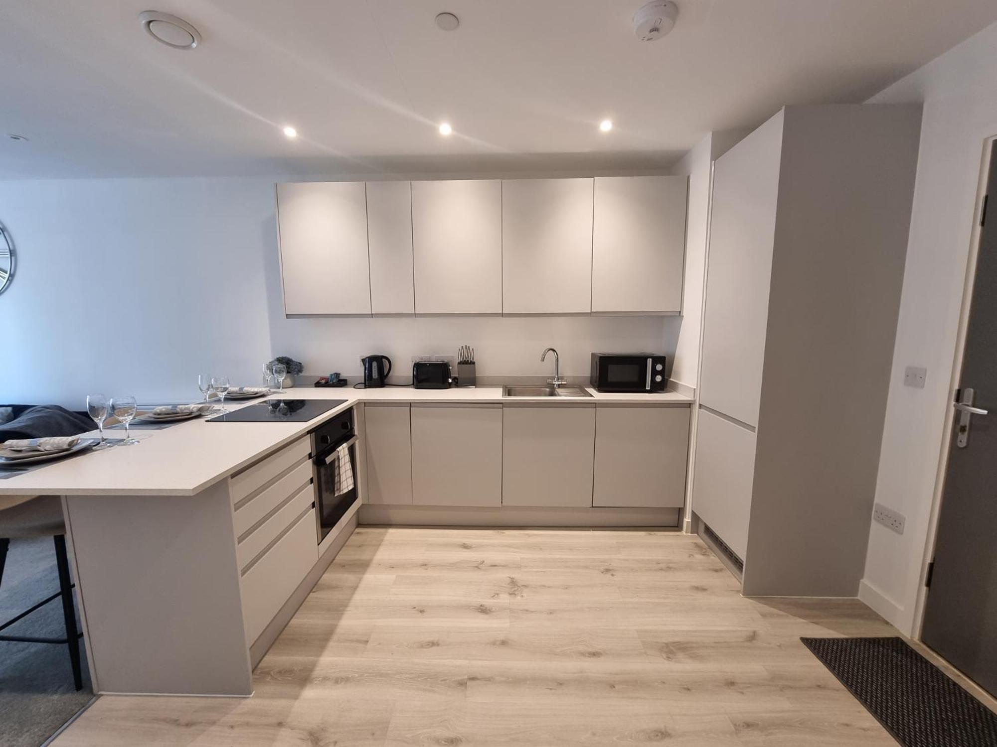 Trafford Suite Modern 1 Bed With Cinema Room Manchester Zewnętrze zdjęcie