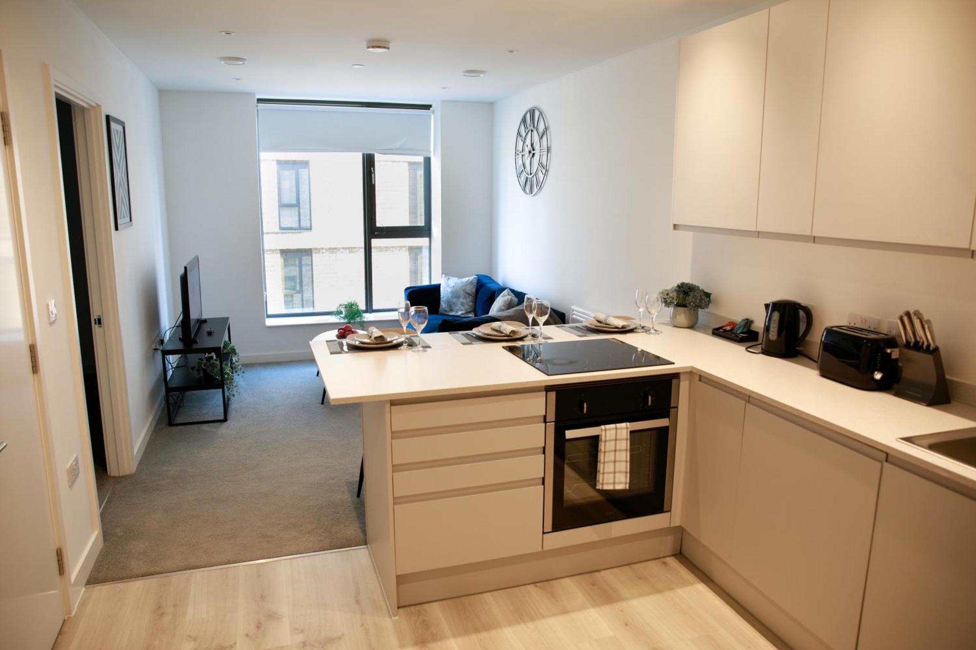 Trafford Suite Modern 1 Bed With Cinema Room Manchester Zewnętrze zdjęcie